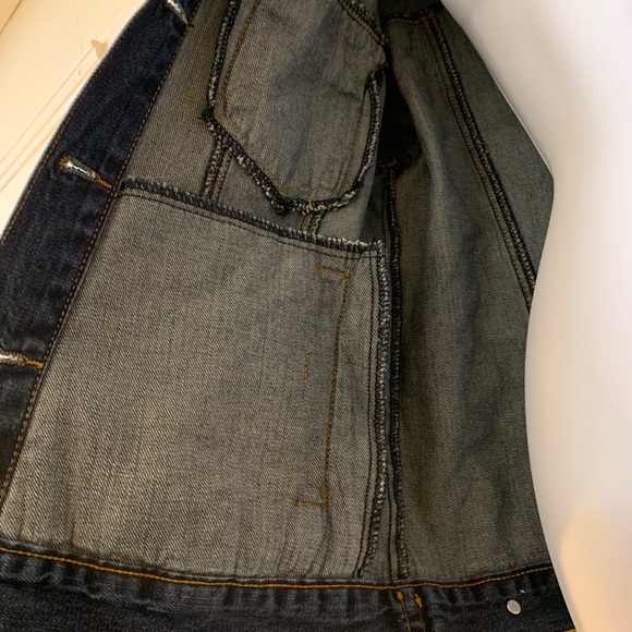 2/$30 Dark Washed Oversized Denim Jacket - Picture 5 of 6